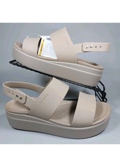 New Crocs Brooklyn Low Wedge Sandals Womens Size 8 Comfort Summer Holiday  