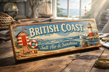 British coast sign - british,