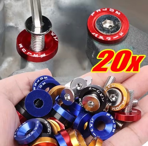 Aluminum washer bolt set - aluminum,