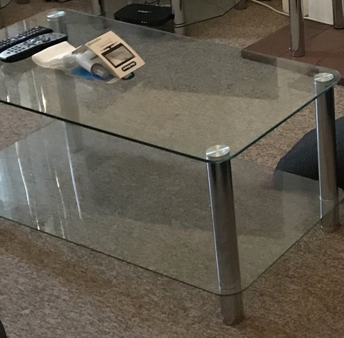 Hygena rectangular clear glass - hygena,