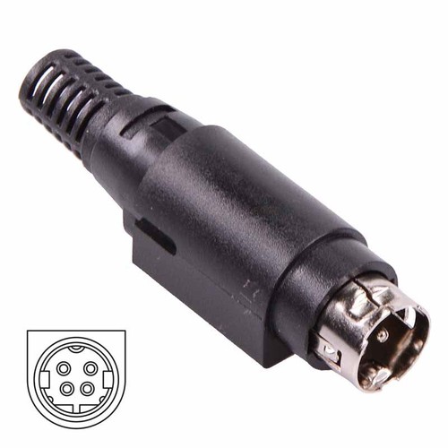 Pin power din connector - 4,