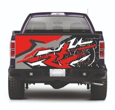 Tailgate truck wrap printed