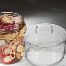  Extra Large Glass Jar with Lid Sweet Storage Dried Fruit Canister Multipurpose