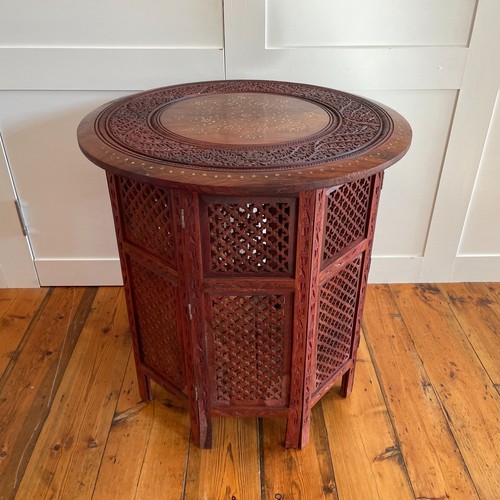 Indian fold down table - down,