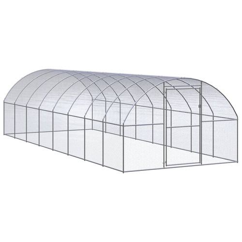 Chicken coop silver galvanised - chicken,