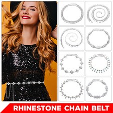 Rhinestone Waist Belt for