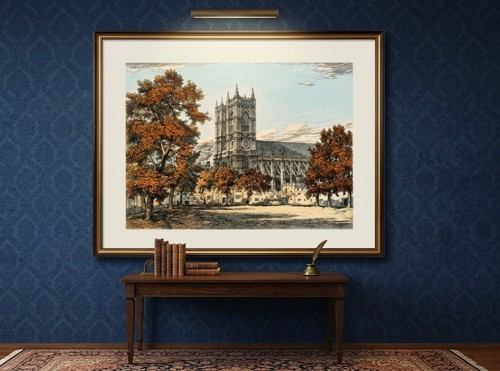 Large coloured etching - , john