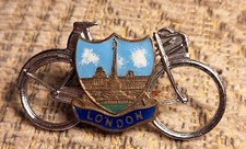 Bicycle Pin Badge Vintage Touring Souvenir