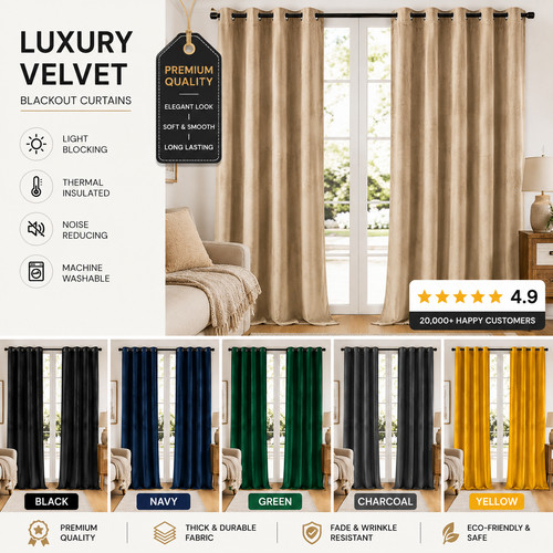 Extra wide velvet blackout - velvet,