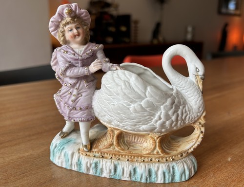Antique german porcelain - porcelain, child