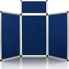 Folding table top display tri - folding,
