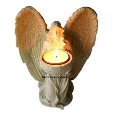 Kneeling Angel Tea Light Candle Holder Figurine Ornament Memorial Home Gift 