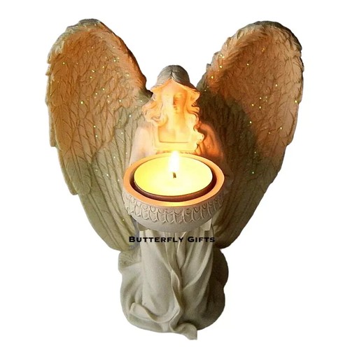 Kneeling angel tea light - kneeling,