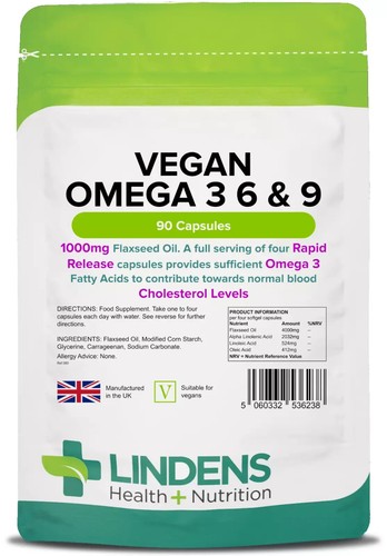 Lindens vegan omega - 3, 90