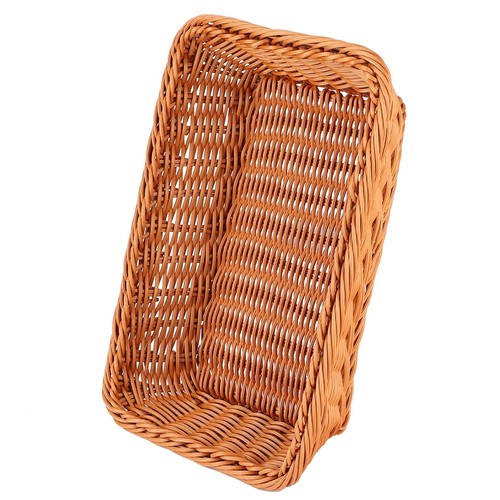 Wicker bread basket fruit tray - bread,