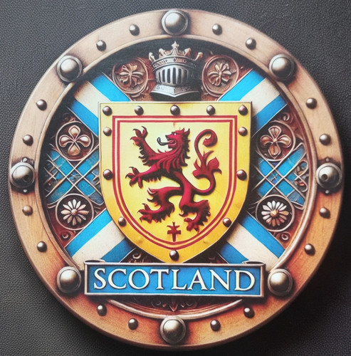 Scotland lion rampant - scotland, wooden