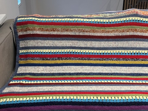 Handmade crochet throw blanket - handmade, throw/blanket