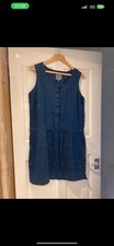 Womens Navy Blue 100% Linen