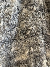 Vintage Grey Lamb Wool Coat