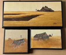 Three Betsy Jones Signed Paintings 1970s.