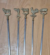 Vintage Animal Shish Kebab Skewers
