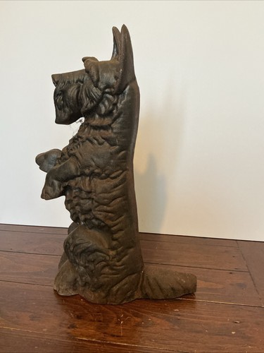 Door stop cast iron scottie - stop,