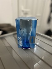 McDonalds Coca Cola Glass 2006 Blue Limited Edition - Coke Retro