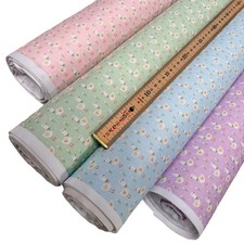 Superior Polycotton Digital Print Fabric Ditsy Ducks Pattern 114cm Wide