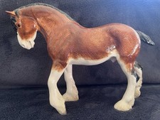 Clydesdale Porcelain Horse