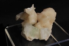 Stunning Apophyllite + Stilbite Mineral Crystal, India 6.5cm weight 97g.