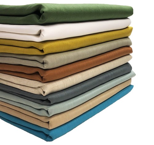 Pure linen natural 100 fabric - natural, 100%