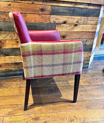 Upholstered tartan accent - upholstered,