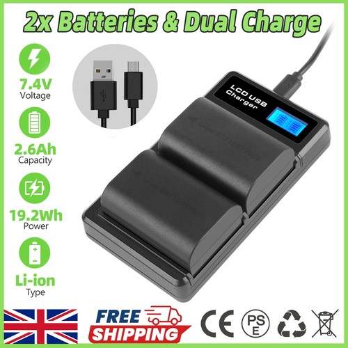 Battery 6ah - 2x, lp-e6