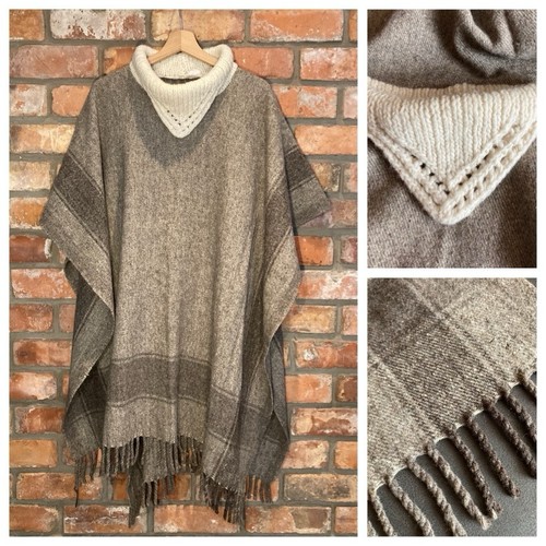 Vintage pure wool poncho - pure,
