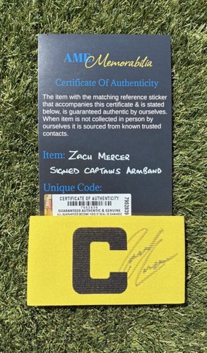 Zach mercer signed - zach, captain’s