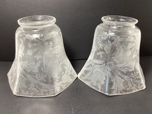 Antique pair acid etched - pair,