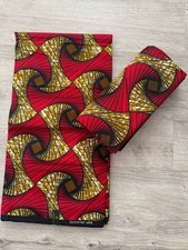 African Ankara Wax Print Fabric 6 Yards, 100% Cotton, Chitenge Material.Crafts