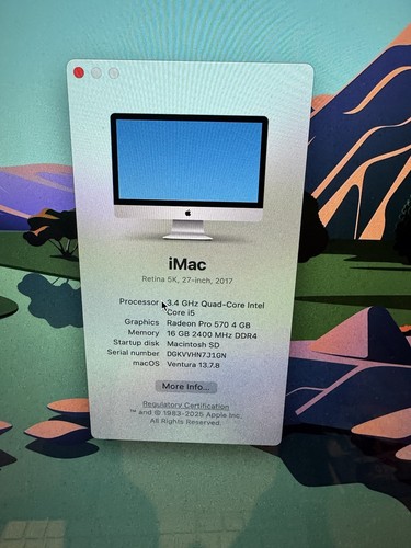 Imac inch retina - 27-inch, 2017