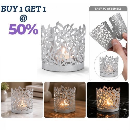 Laser cut paper tea light - paper,