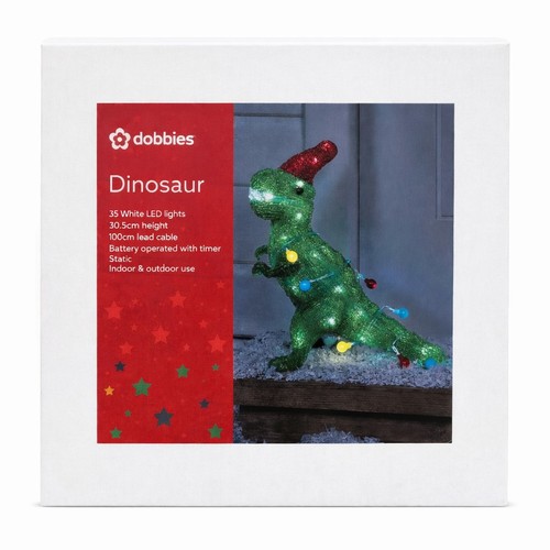 Acrylic dinosaur christmas - acrylic,