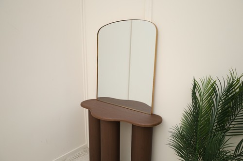 Gold industrial arched wall