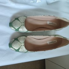 LK Bennett Nuriya Green gold