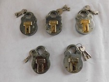 Vintage Army Squire 440 Padlock With 2 Keys, Ferret Military Vehicle [D1C]