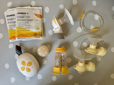 Medela Solo Single Electric Breast Pump, Calma teat and 8 milk zip bags 
