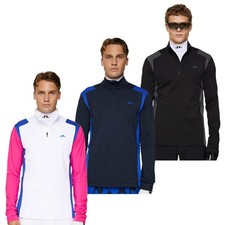 J.Lindeberg Mens Lukas Quarter Zip Mid Layer Soft Golf Sweater 42% OFF RRP