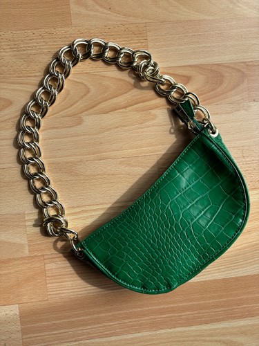 Zara green croc embossed - green,