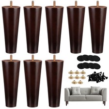 8 Pack 6" Wood Sofa Legs
