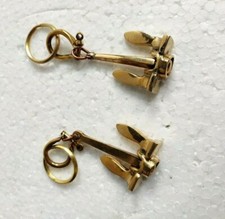 Set of 2 Anchor Brass