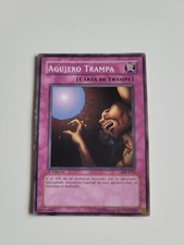 Yu gi oh card Agujero Trampa 1a edition BIK-SO33 Spanish Card