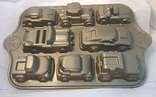 NordicWare 5 Cup 3D Sweet Rides Antique Car Cake Pan Baking Mold 8 Cavity UNUSED